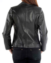 Women Genuine Leather Blazer Coat WB 12